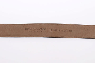 Black leather belt