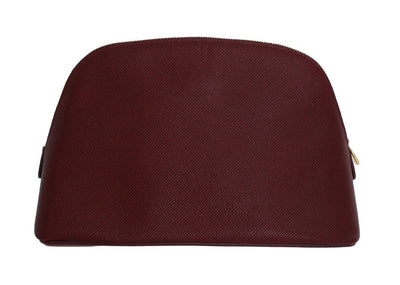 Bordeaux Leather Cosmetic Toiletry Bag