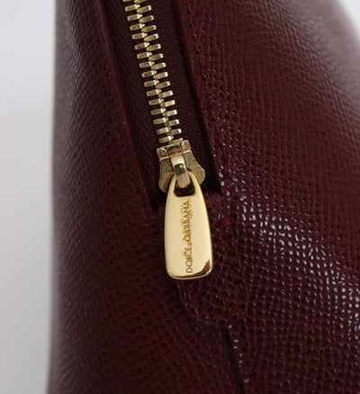 Bordeaux Leather Cosmetic Toiletry Bag