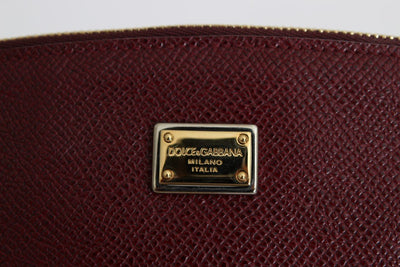 Bordeaux Leather Cosmetic Toiletry Bag