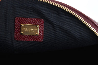Bordeaux Leather Cosmetic Toiletry Bag