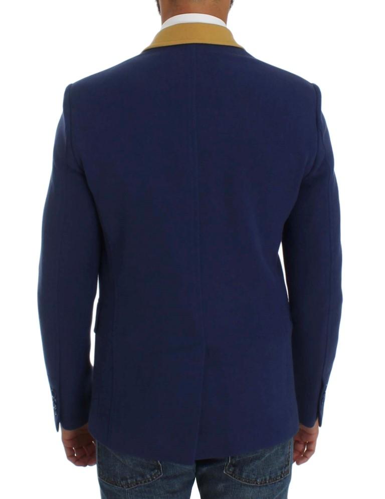 Blue Three Button Blazer Jacket