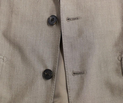 Beige Three Piece Cotton Silk MARTINI Suit
