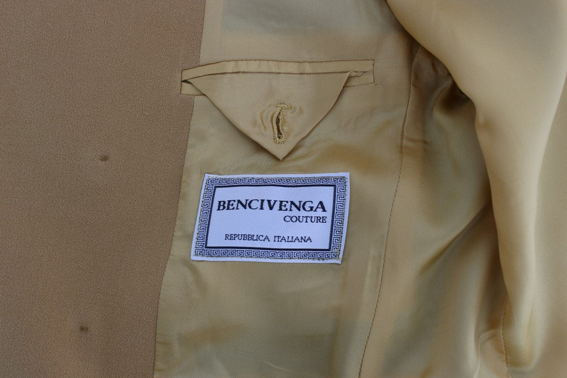 Yellow Three Button Blazer Jacket