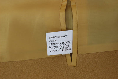 Yellow Three Button Blazer Jacket