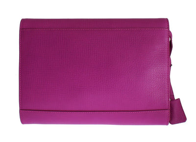 Pink Leather Studded Document Portfolio Briefcase Bag
