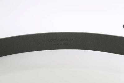 Brown Leather Mens Gold Buckle Belt