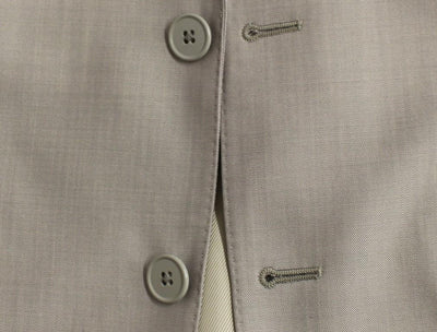 Silver Three Piece Wool Silk MARTINI Suit