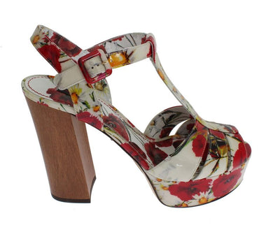 Multicolor Platform Leather Sandal Shoes