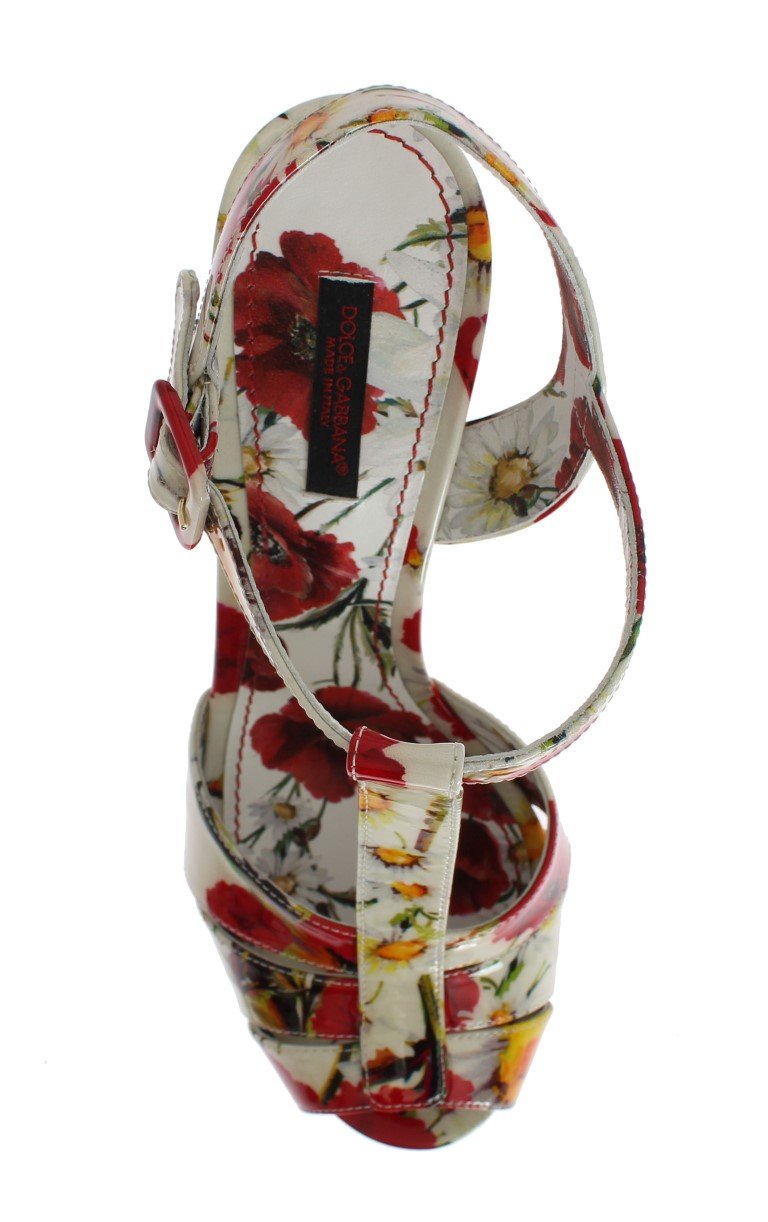 Multicolor Platform Leather Sandal Shoes