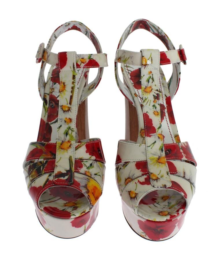 Multicolor Platform Leather Sandal Shoes