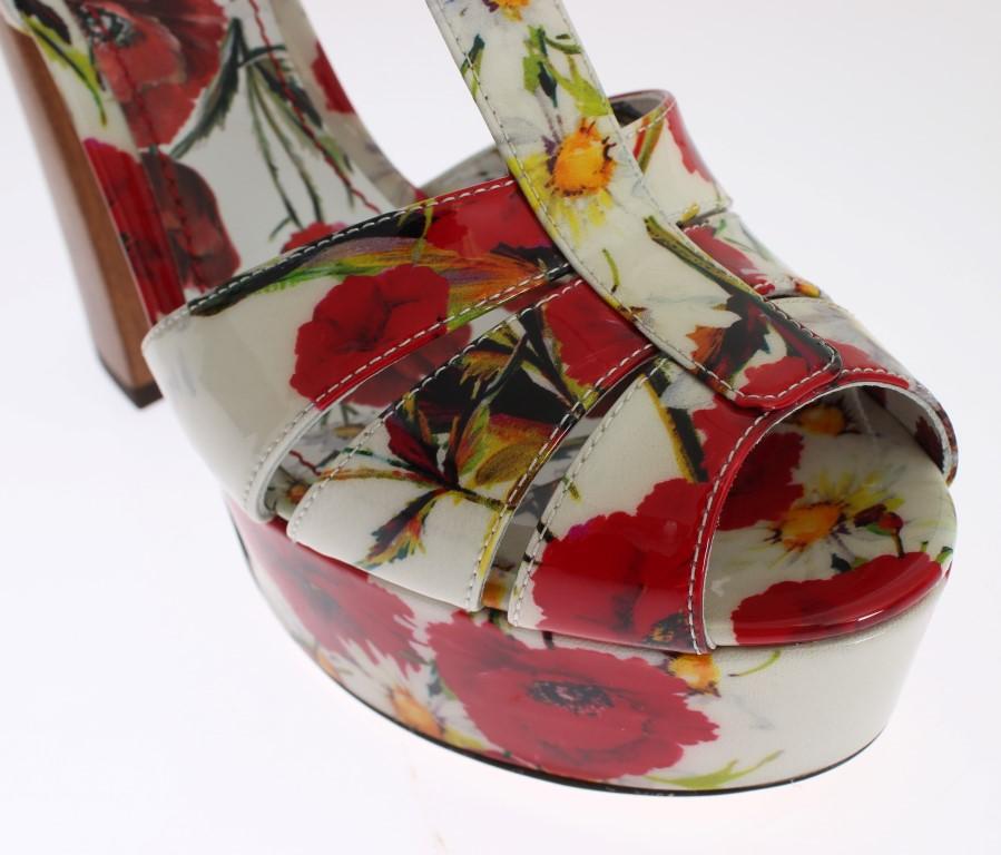 Multicolor Platform Leather Sandal Shoes