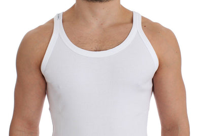 White cotton tank top