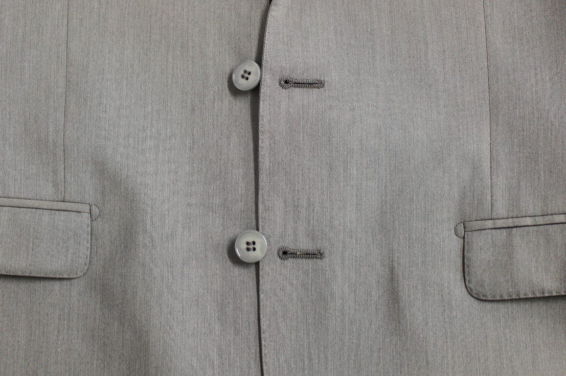 Gray Three Piece Wool Silk MARTINI Suit