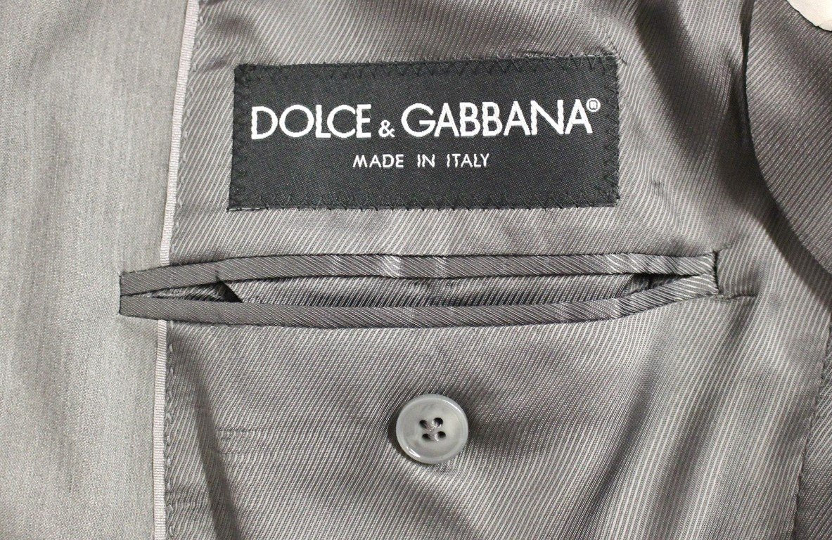 Gray Three Piece Wool Silk MARTINI Suit