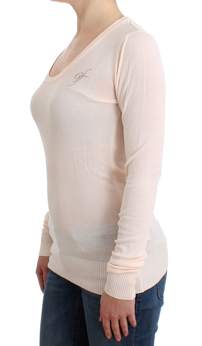 Pink Crewneck Sweater Pullover