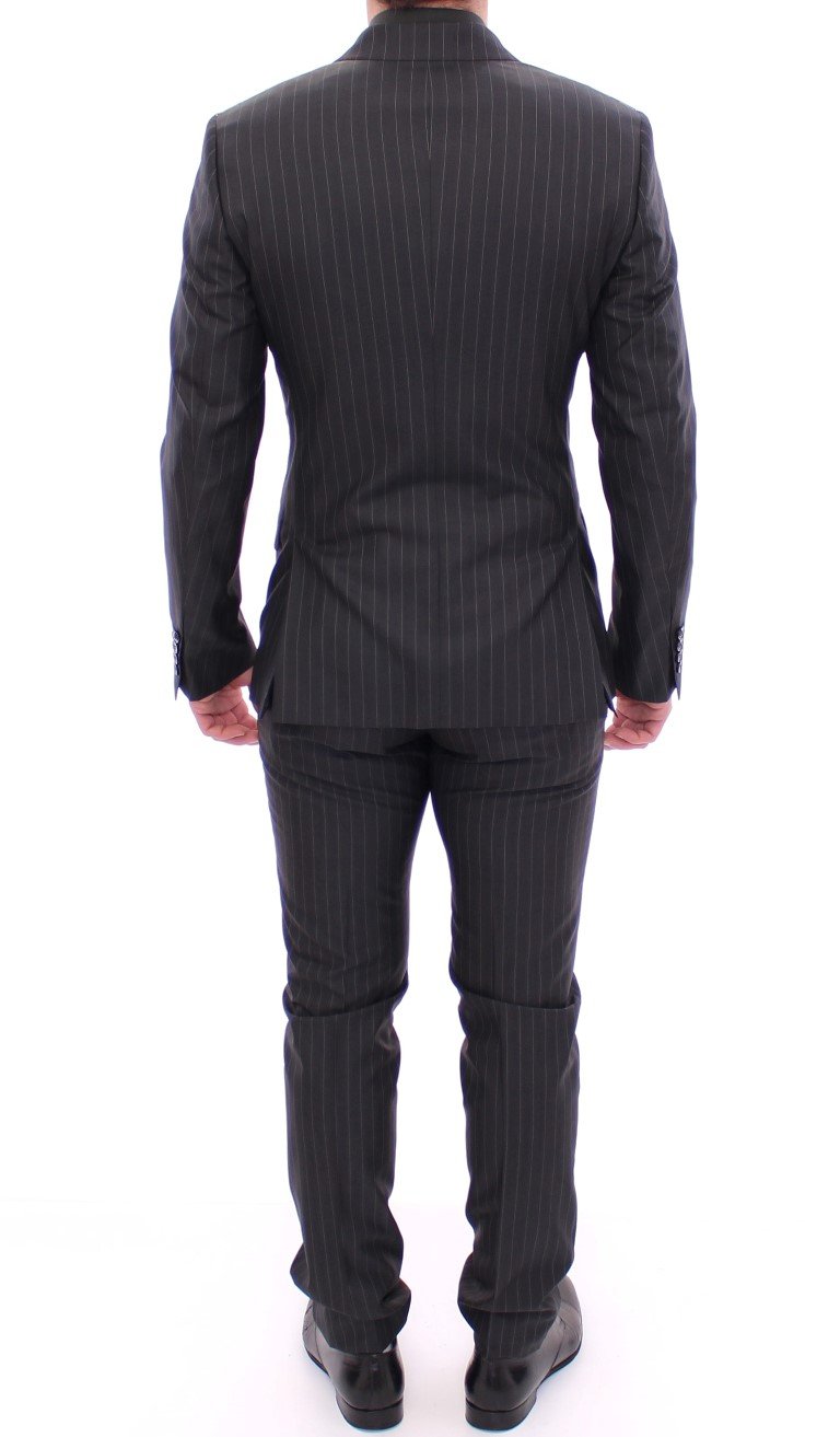 Black Striped Double Breasted SICILIA Suit
