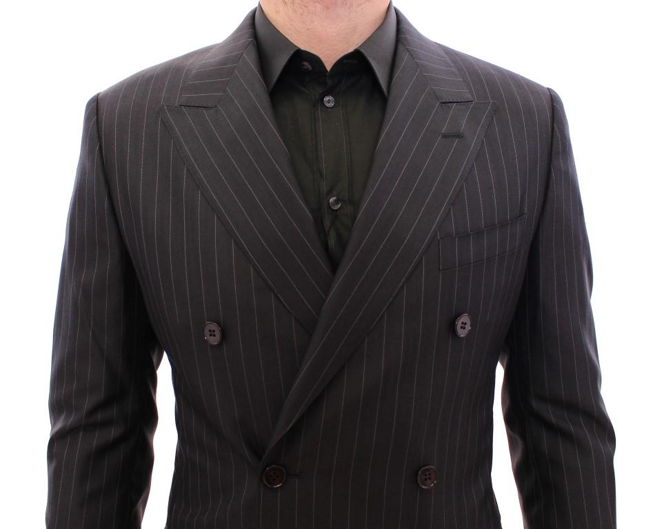Black Striped Double Breasted SICILIA Suit