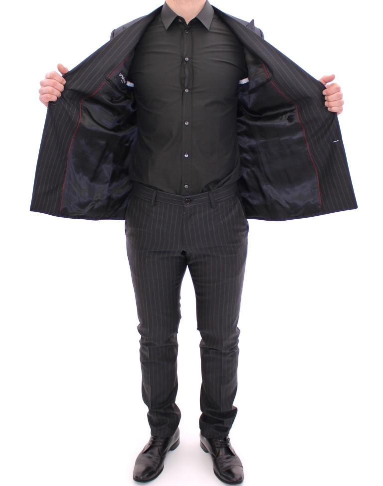 Black Striped Double Breasted SICILIA Suit