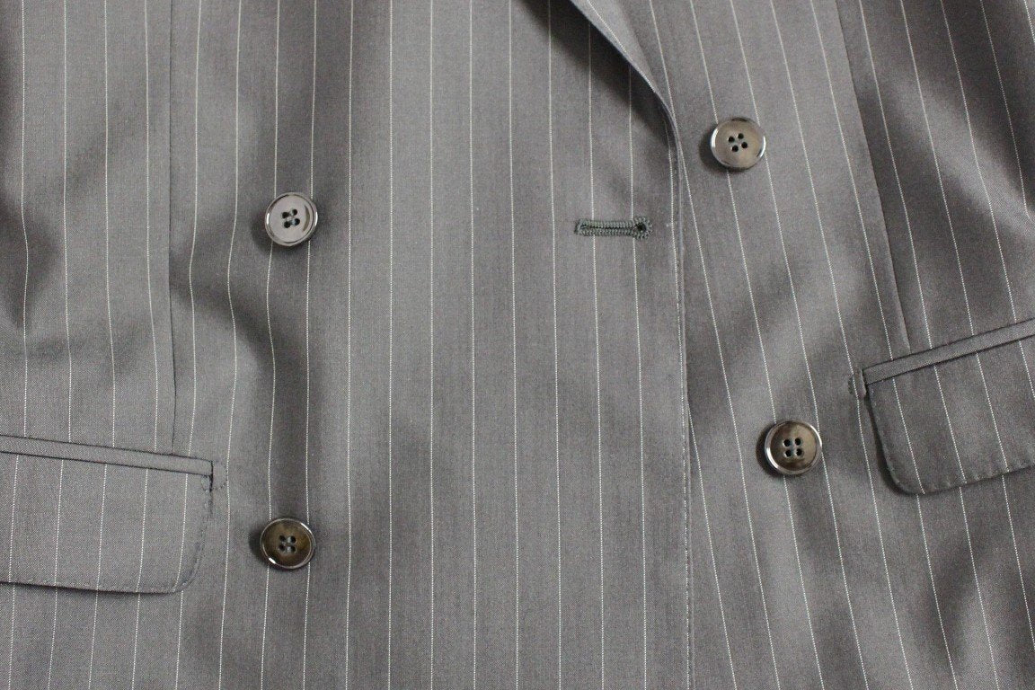 Black Striped Double Breasted SICILIA Suit