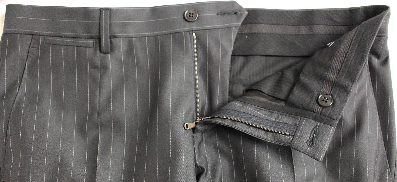Black Striped Double Breasted SICILIA Suit