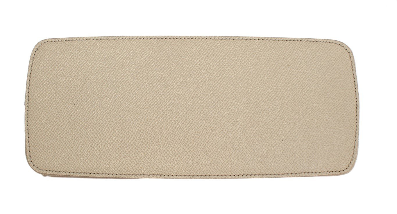 White Leather Cosmetic Toiletry Bag
