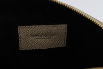 White Leather Cosmetic Toiletry Bag