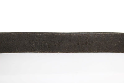 Brown Leather Silver Buckle Belt