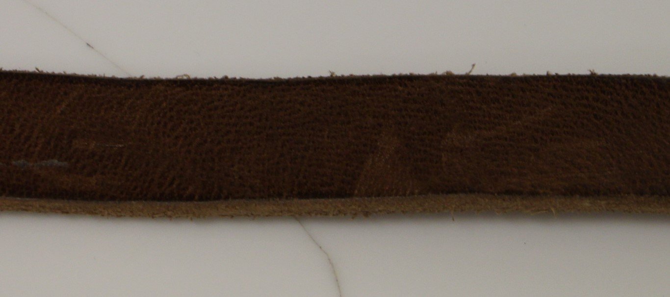 Brown Leather Logo Belt