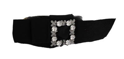 Clear Crystal Black Hair Headband