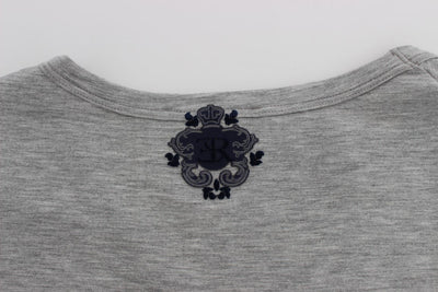 Gray Cotton Stretch T-shirt