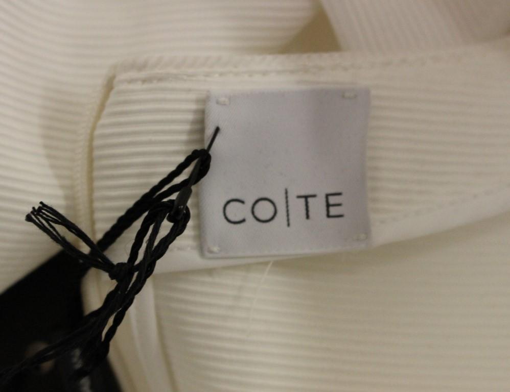 White crewneck cotton tank top