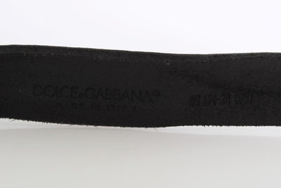 Purple Leather Gold Buckle Belt