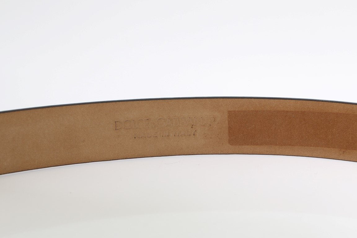 Black Leather Silver Buckle Belt