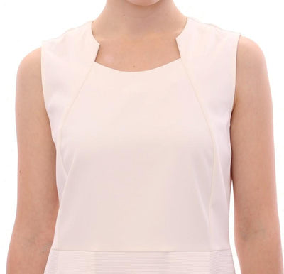 White cotton sheath dress