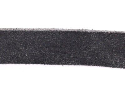Black Leather Logo Belt