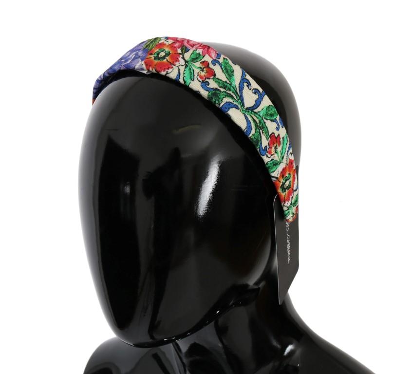 Multicolor Floral Cotton Tiara Headband