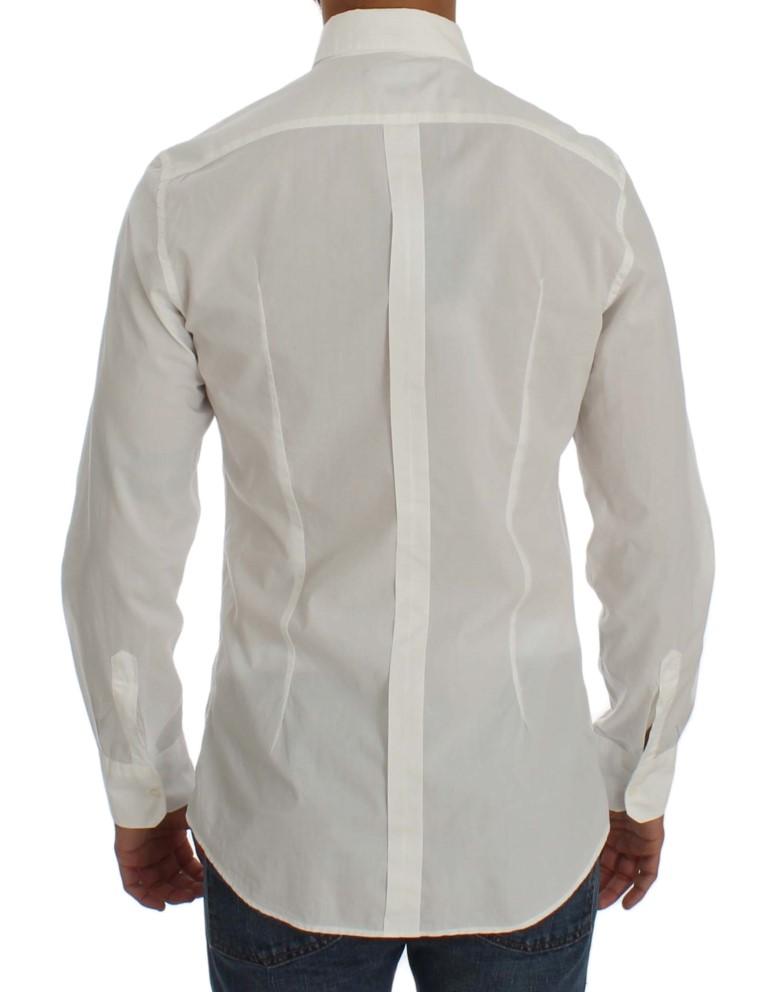 White Cotton GOLD Slim Fit Shirt