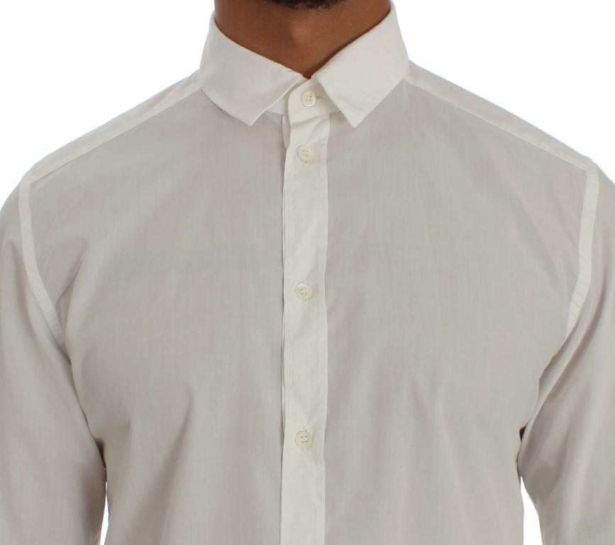 White Cotton GOLD Slim Fit Shirt
