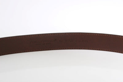 Red Leather Gold Buckle Belt