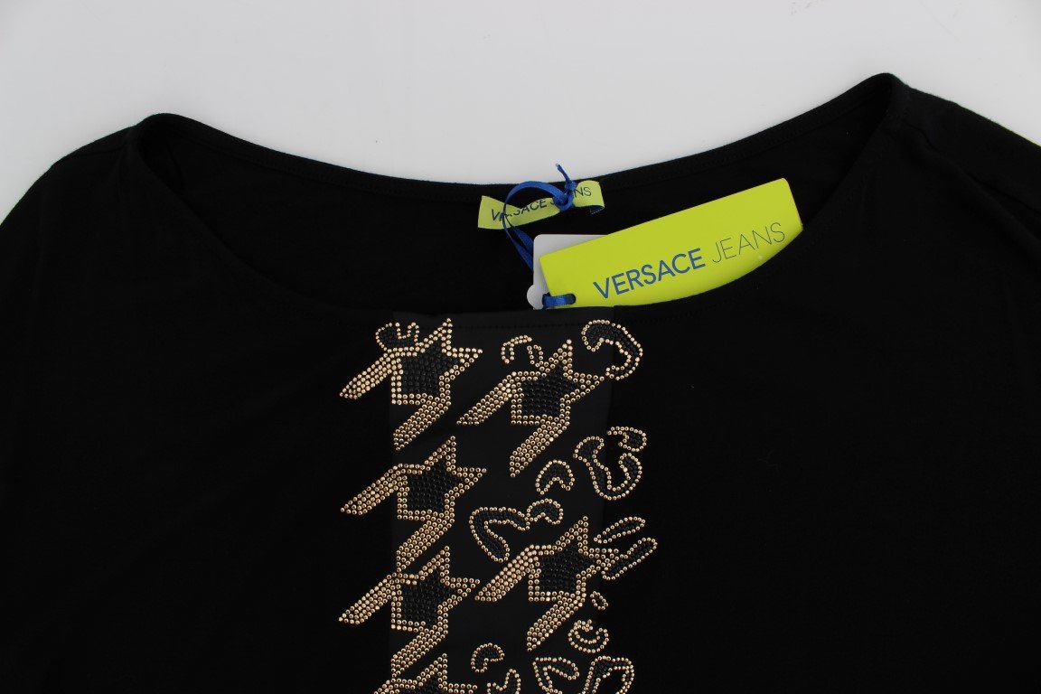 Black Gold Studded T-shirt Top