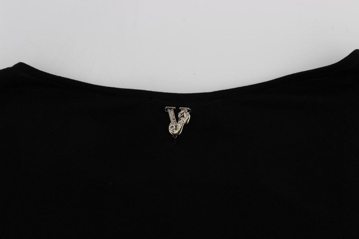 Black Gold Studded T-shirt Top