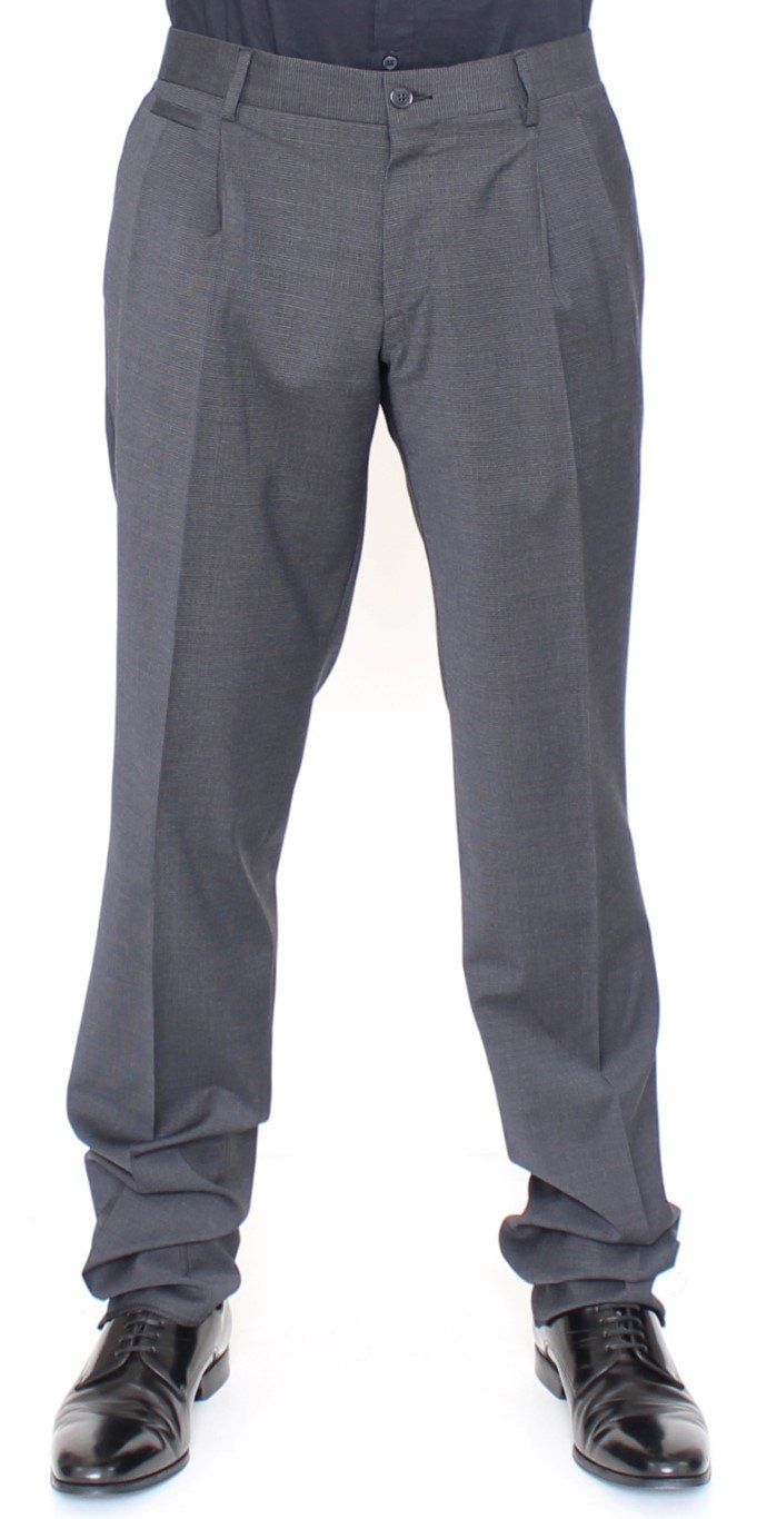 Gray Wool Stretch Ventanni Pants