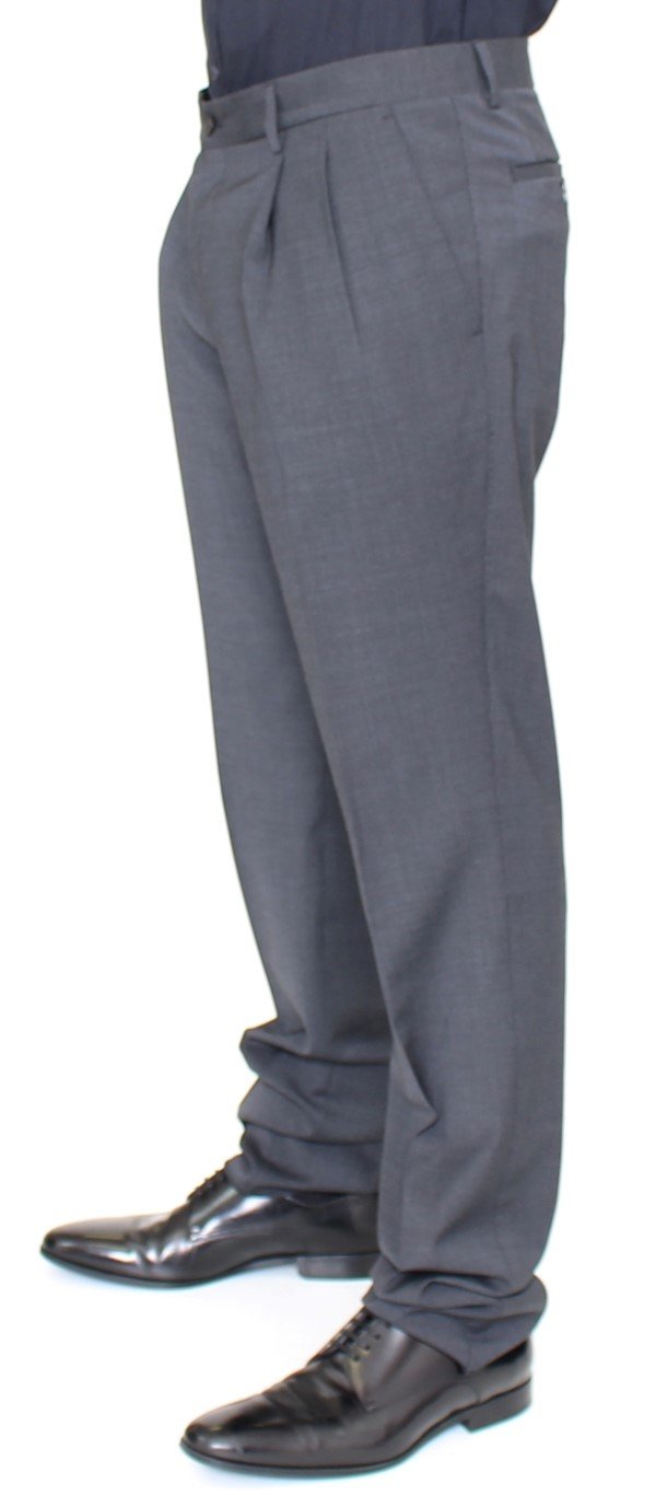 Gray Wool Stretch Ventanni Pants