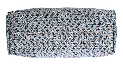 Blue Car Print Cotton Denim Shopping Bag