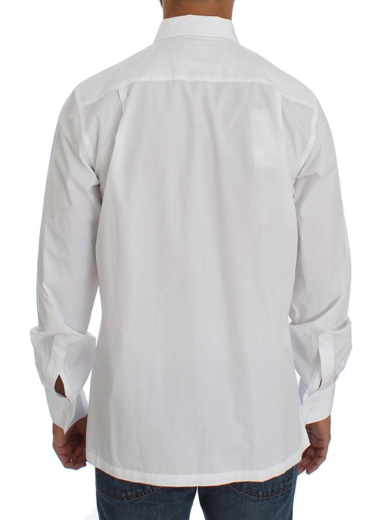 White Cotton Dress Formal Slim Fit Shirt
