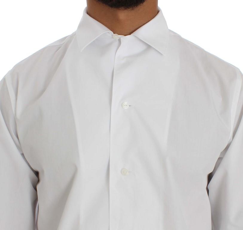 White Cotton Dress Formal Slim Fit Shirt