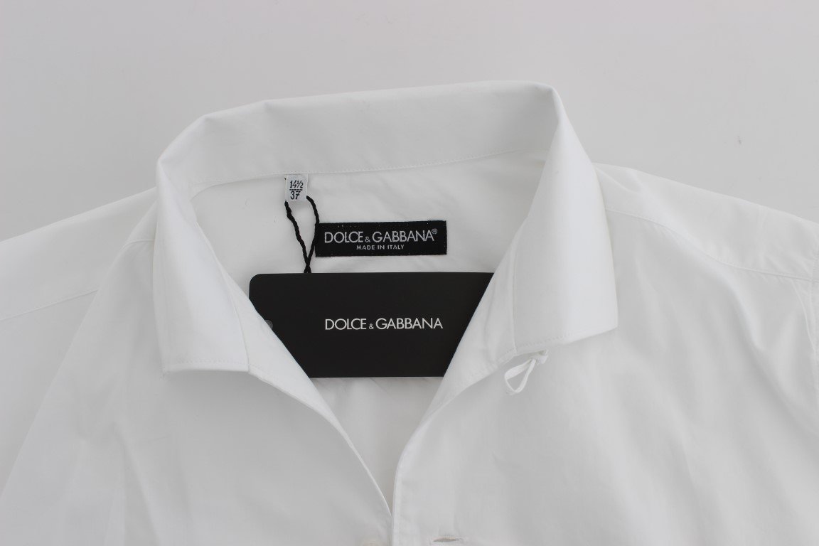 White 3/4 Sleeve Regular Fit Shirt