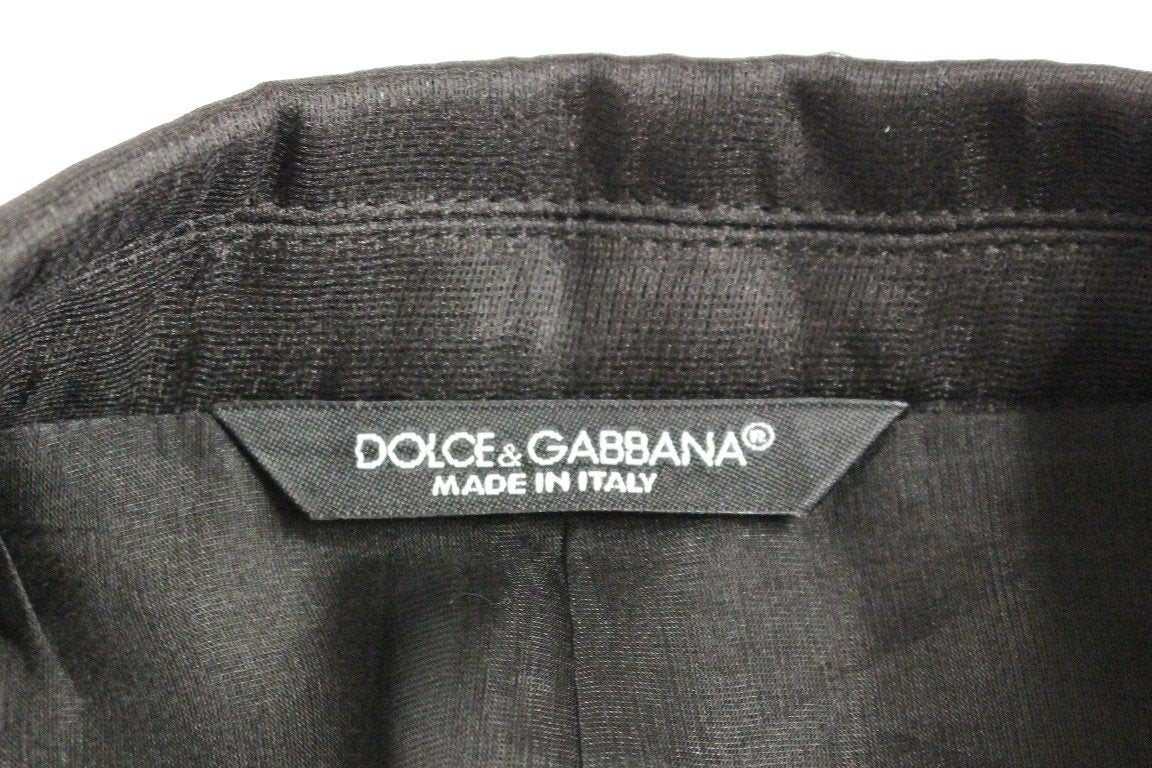 Brown silk slim fit blazer