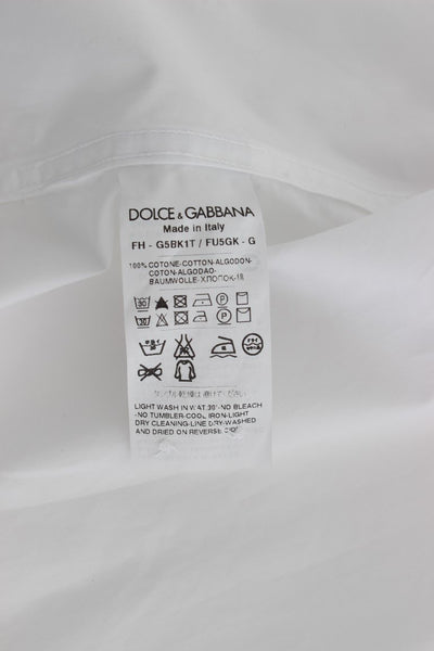 White 3/4 Sleeve Regular Fit Shirt